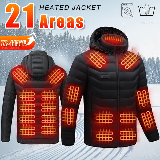 Electric heated jacket- stay warm anywhere